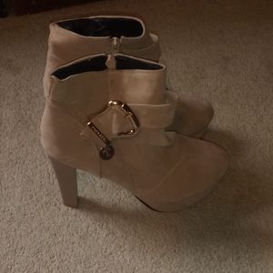 Jinpin Tan Ankle Heel Boots